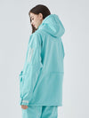 Women's Air Pose Fleeced Hood Insulated Anorak Snow Jacket