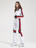 Women's Gsou Snow Retro Belted Stripe Flare Ski Suit