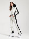 Women's Gsou Snow Classic Faux-Fur Trim Dawn Ski Suit