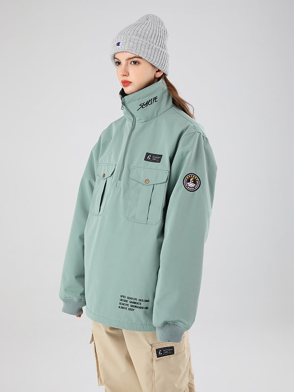 Women's Searipe Waste Land Half Zip Cargo Snow Jacket