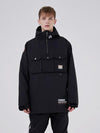 Men's RAWRWAR 3 Cargo Pow Line Pockets Half Zipper Snow Jacket