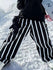 Women's Fancy Stripe Baggy Snowboard Pants