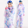 Women's Blue Magic Winter Colorful All In One Piece Ski Jumpsuit Winter Snowsuits
