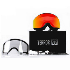 Unisex Terror Frame Snowboard Goggles / 1 Spare Lens