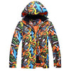 Men's Mountain Shadow Printed Ski Jacket - Warm Snow Jacket - snowverb