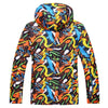 Men's Mountain Shadow Printed Ski Jacket - Warm Snow Jacket - snowverb